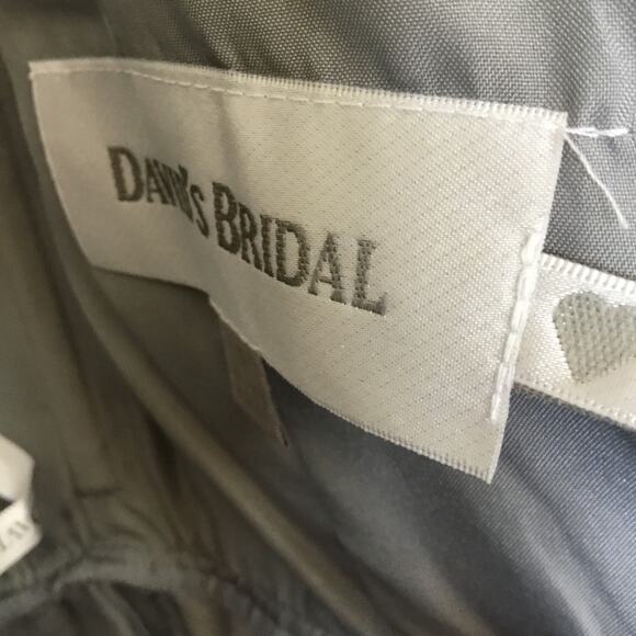 David's Bridal Short Tank Metallic Lace Dress - Picture 12 of 16